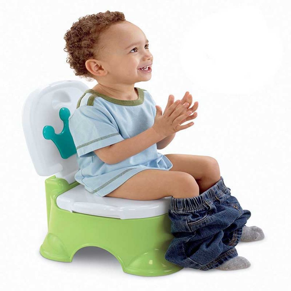 Fisher Price Royal Stepstool Potty Chair Green